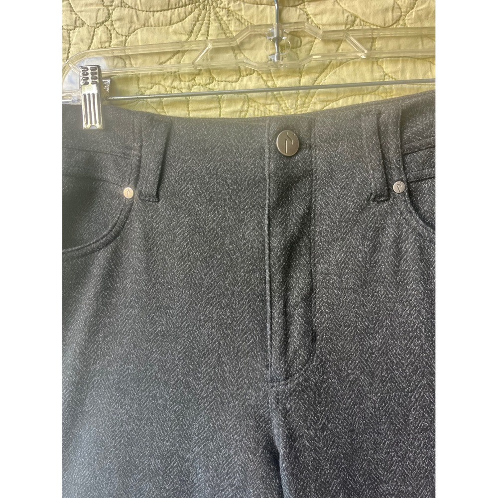 Simply Vera Vera Wang Grey Herringbone Stretch Pants